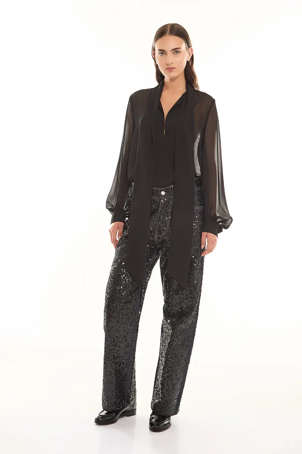 P.A.R.O.S.H. DENIM FULL PAILLETTES Saldi