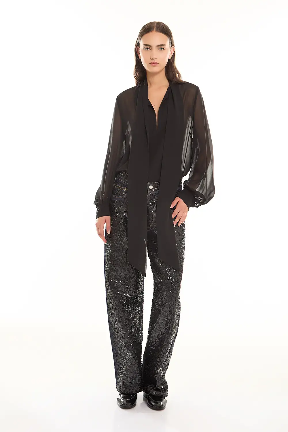 P.A.R.O.S.H. DENIM FULL PAILLETTES Saldi