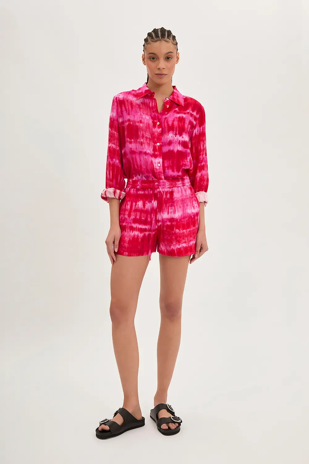 P.A.R.O.S.H. MINI CHEMISIER TIE-DYE Spedizione Gratuita