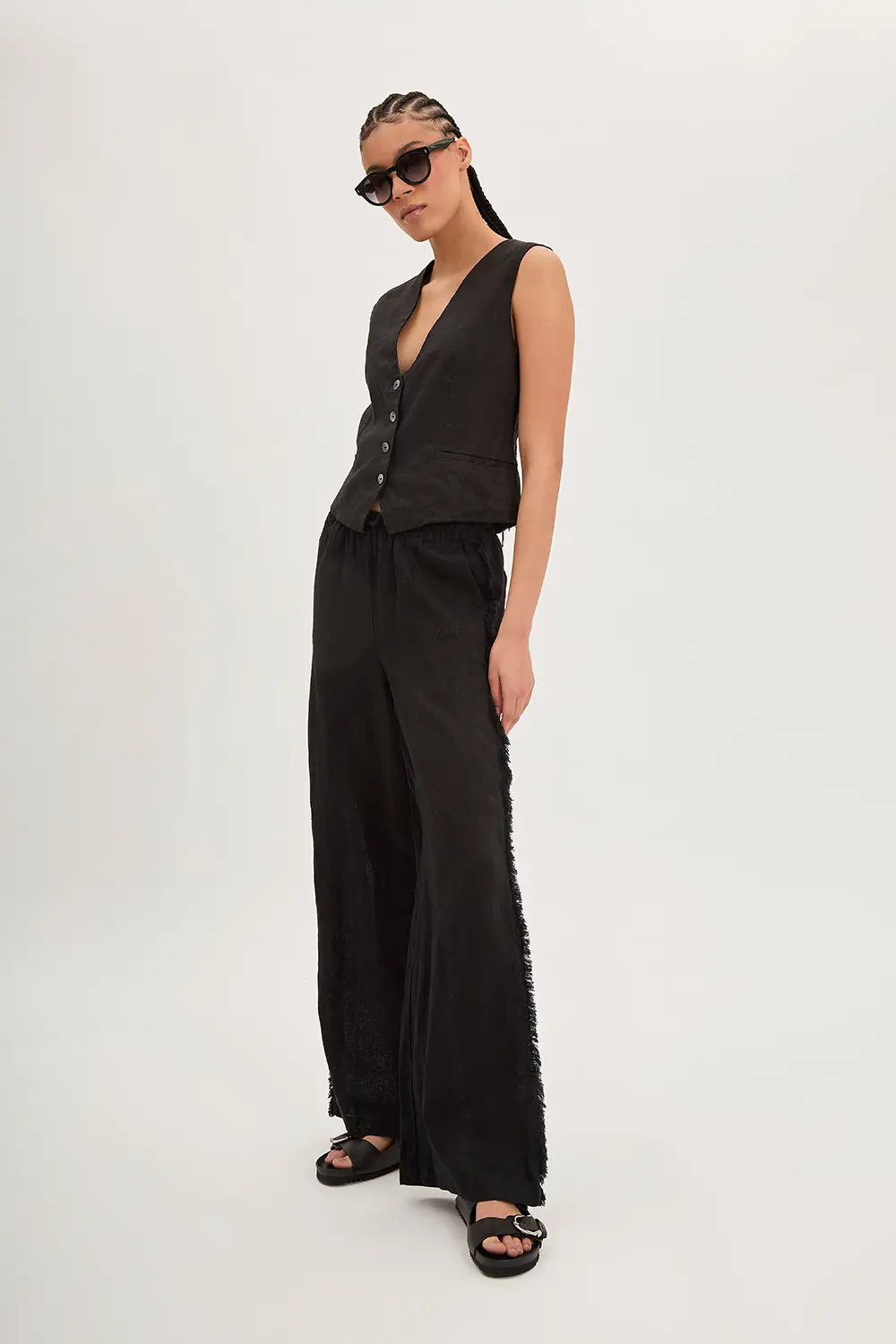 P.A.R.O.S.H. GILET IN LINO Vendita Calda
