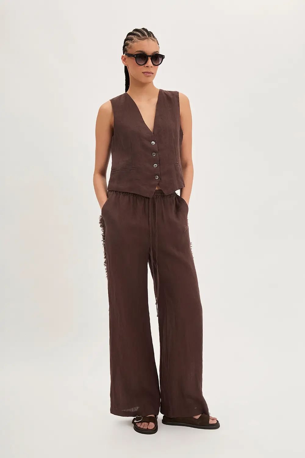 P.A.R.O.S.H. GILET IN LINO Vendita Economica