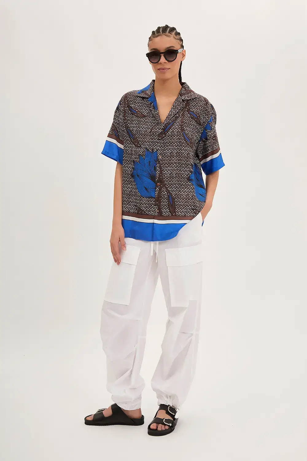 P.A.R.O.S.H. CAMICIA STAMPA WAX Nuova
