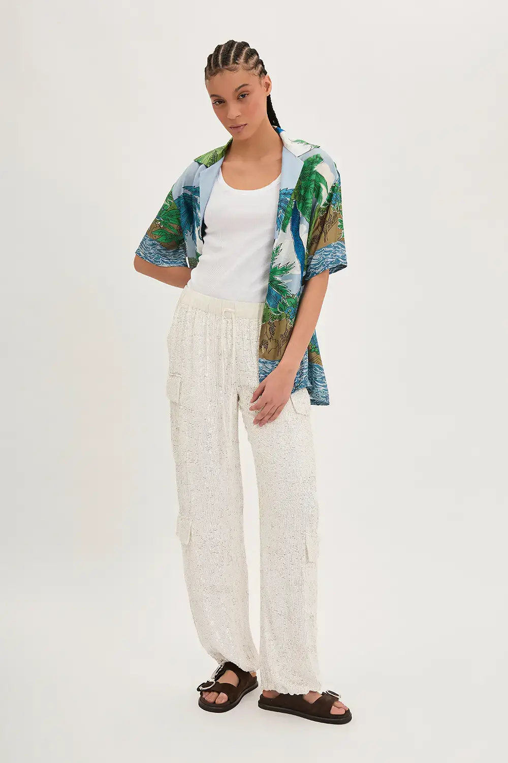 P.A.R.O.S.H. CAMICIA PALME IN TWILL 2025