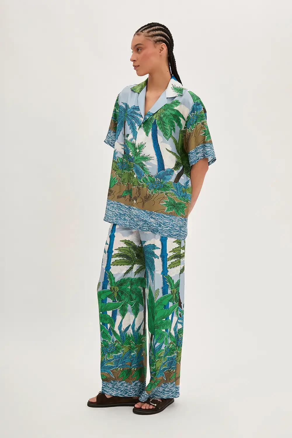 P.A.R.O.S.H. CAMICIA PALME IN TWILL 2025
