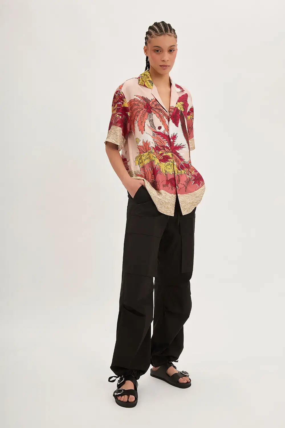 P.A.R.O.S.H. CAMICIA PALME IN TWILL Italy