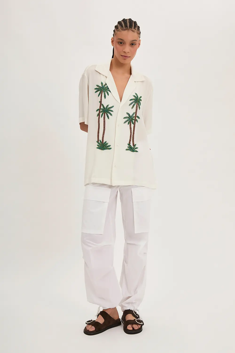 P.A.R.O.S.H. CAMICIA RICAMO PALMA Promozione
