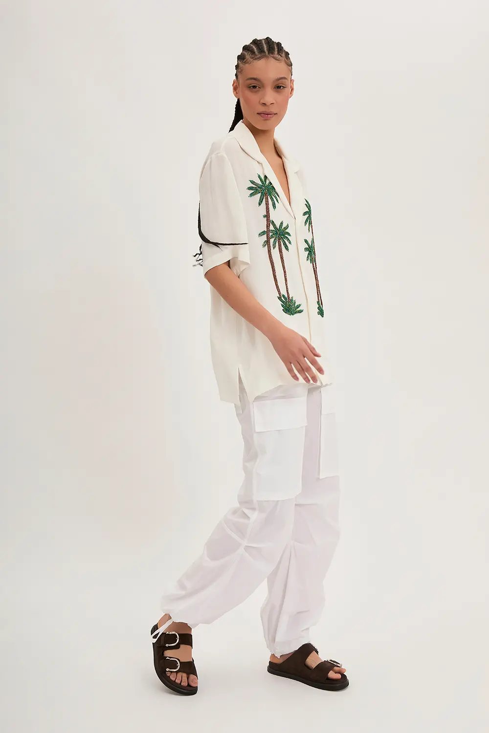 P.A.R.O.S.H. CAMICIA RICAMO PALMA Promozione