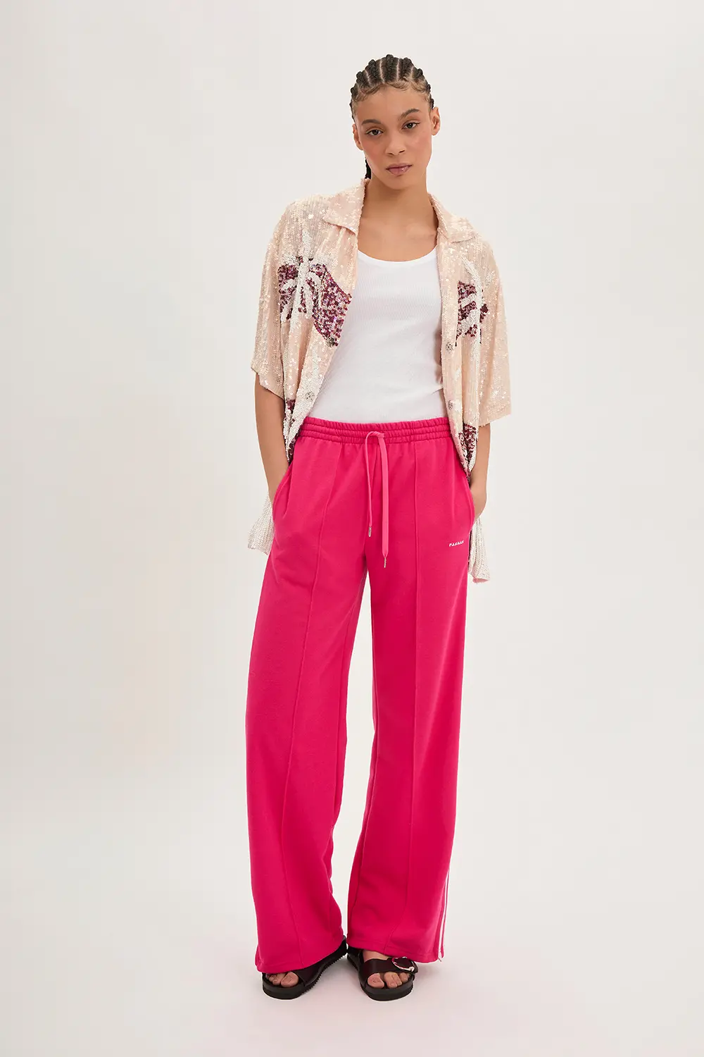 P.A.R.O.S.H. CAMICIA PAILLETTES PALME Pezzi Unici