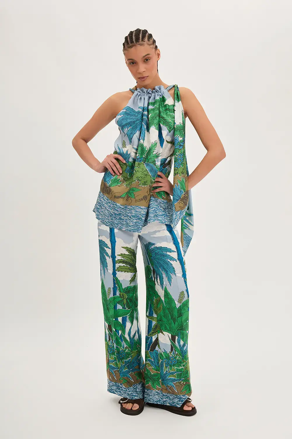 P.A.R.O.S.H. TOP IN TWILL Negozi Online