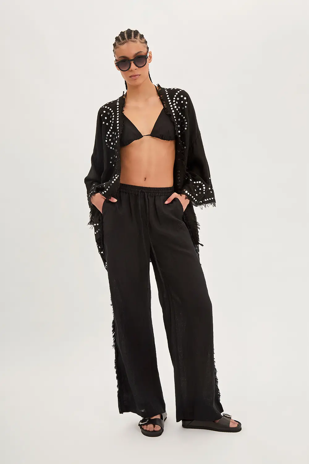 P.A.R.O.S.H. PANTALONI IN LINO Online