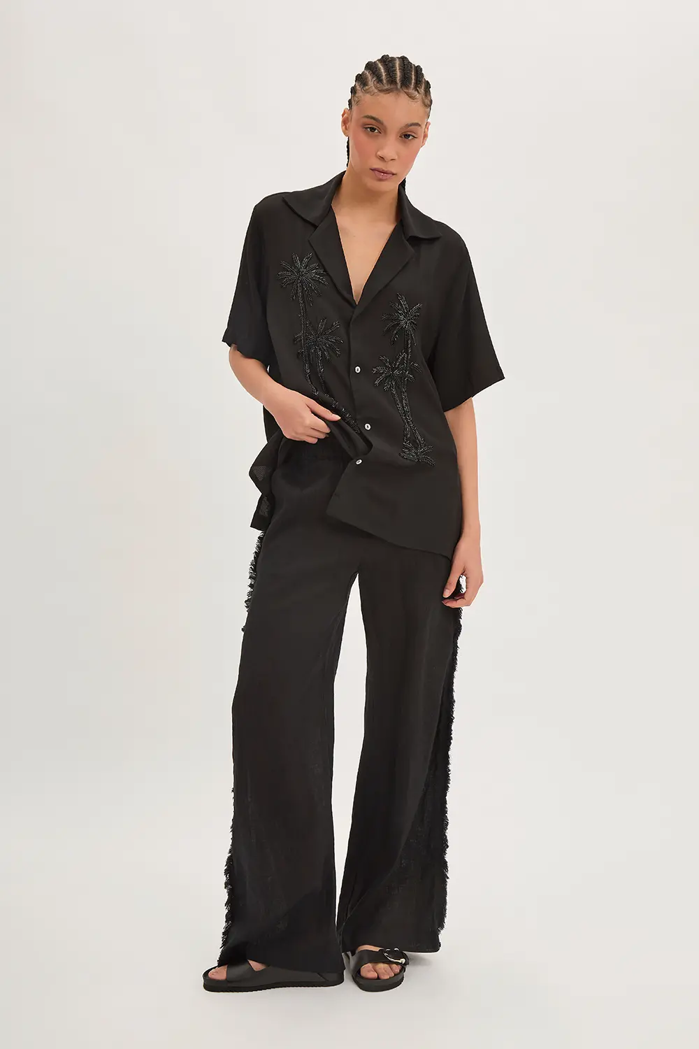P.A.R.O.S.H. PANTALONI IN LINO Online