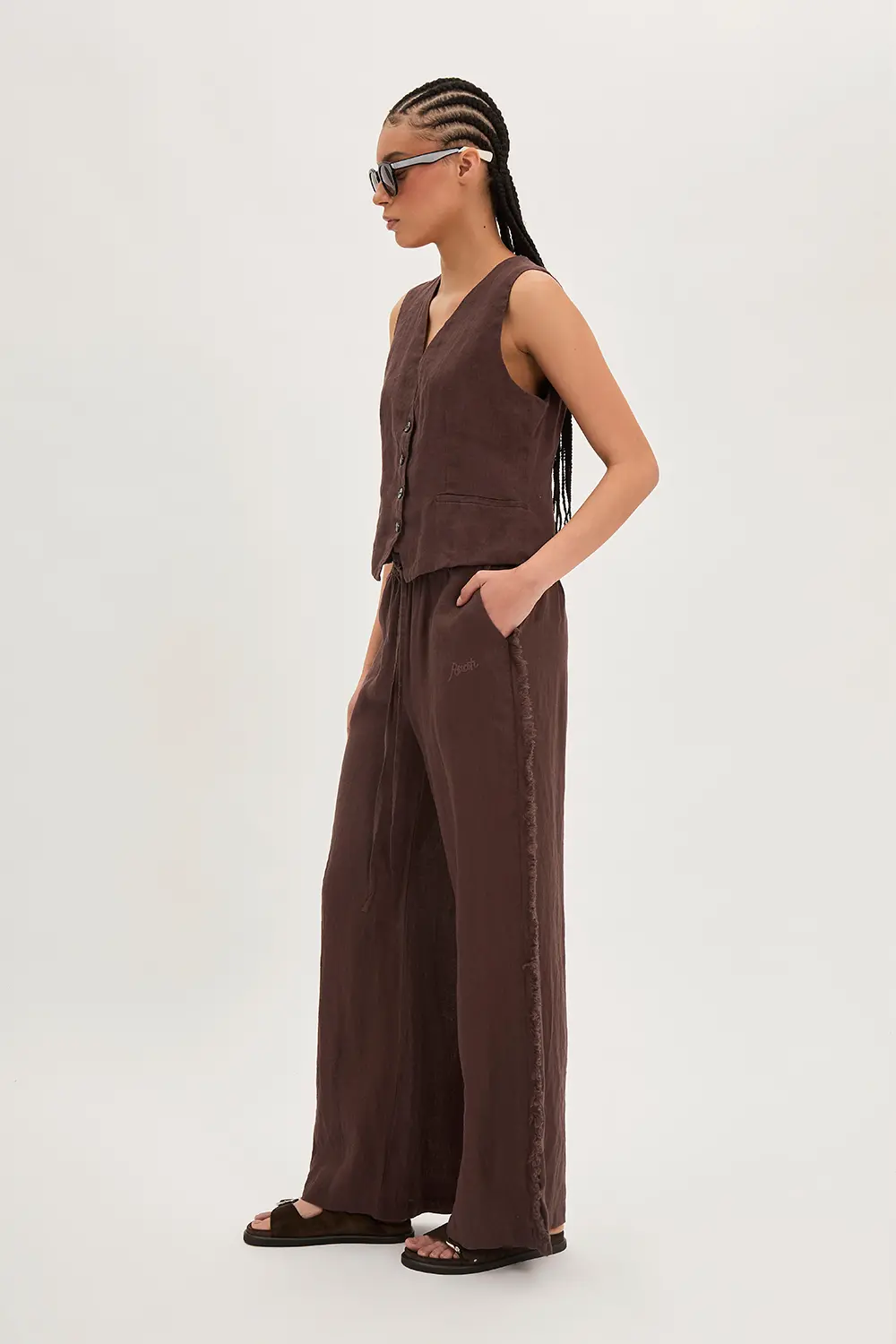 P.A.R.O.S.H. PANTALONI IN LINO Outlet