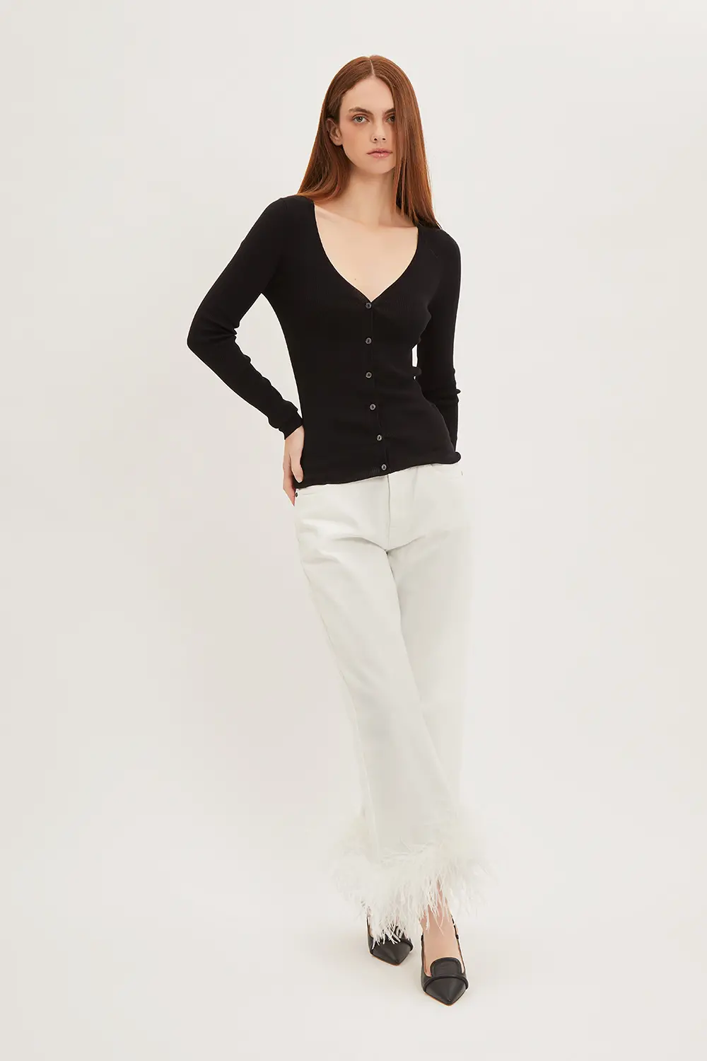 P.A.R.O.S.H. CARDIGAN A COSTINE Vendita Calda