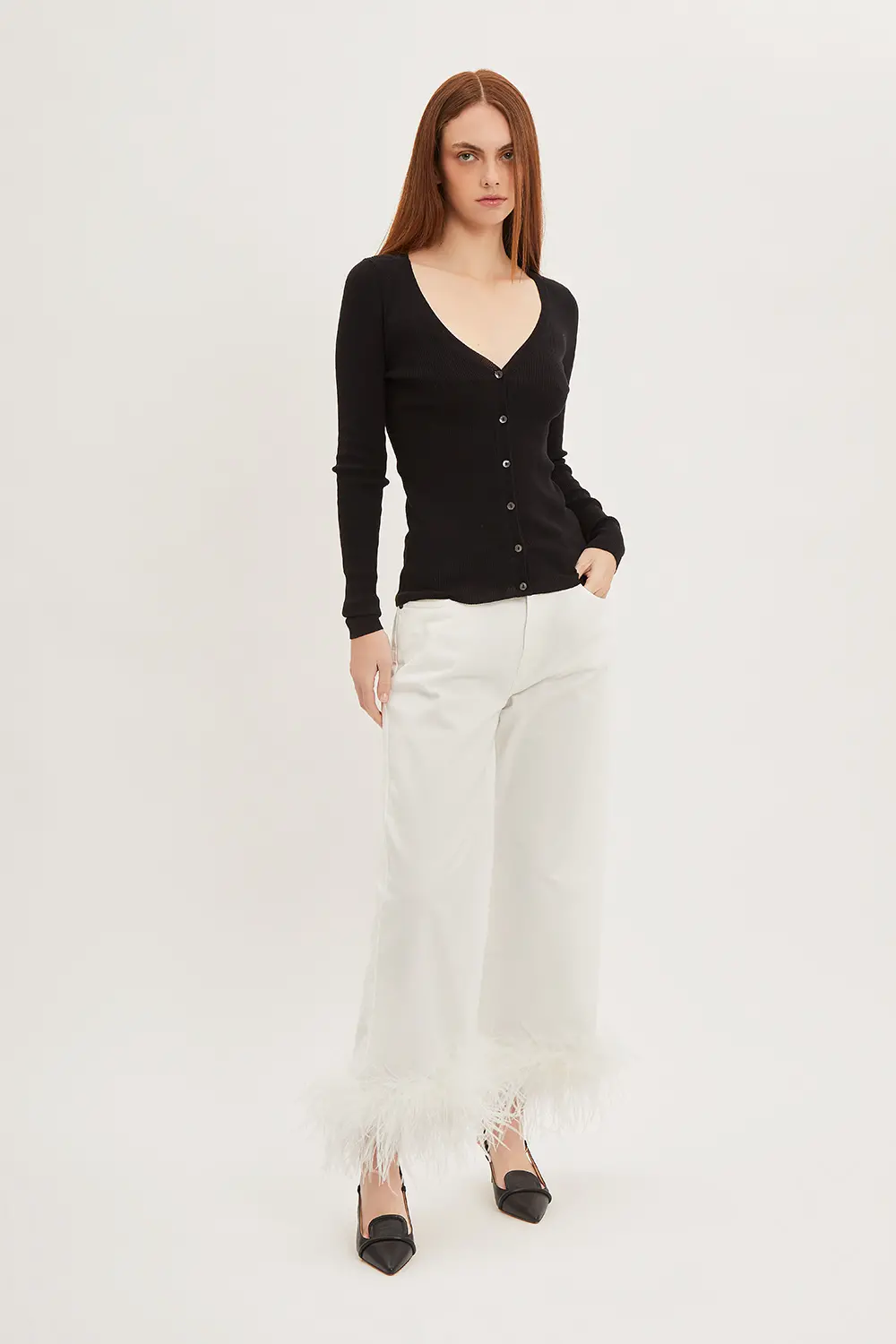 P.A.R.O.S.H. CARDIGAN A COSTINE Vendita Calda