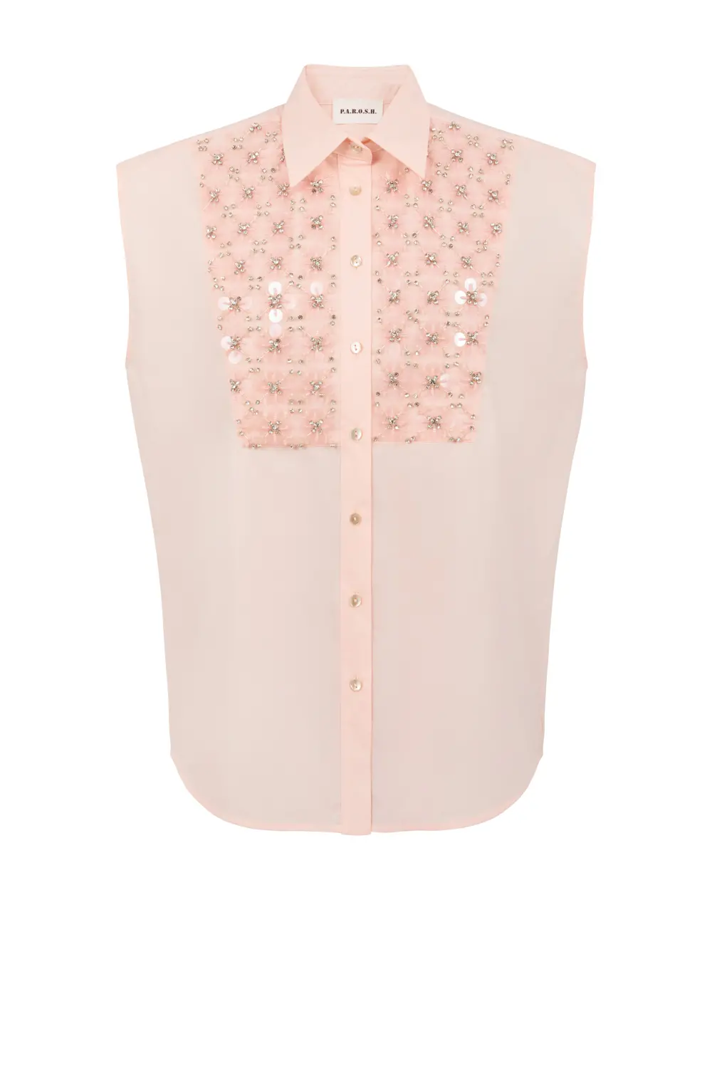 P.A.R.O.S.H. CAMICIA RICAMO PAILLETTES Liquidazione