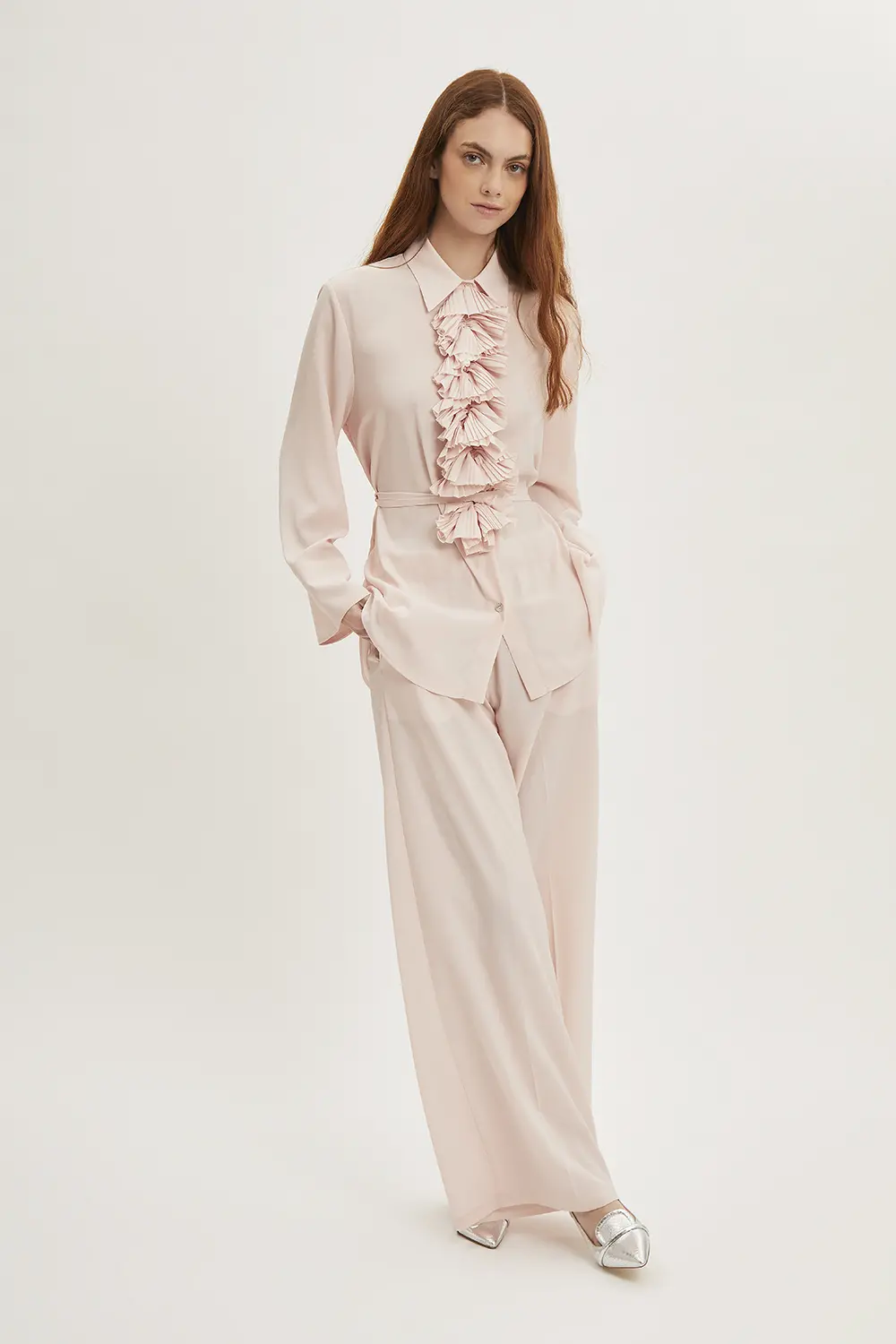 P.A.R.O.S.H. CAMICIA CON ROUCHES Rilascio limitato