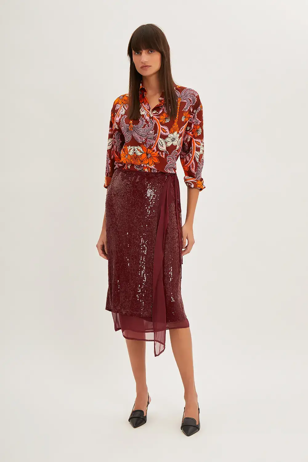 P.A.R.O.S.H. CAMICIA CON FIOCCO Super sconto