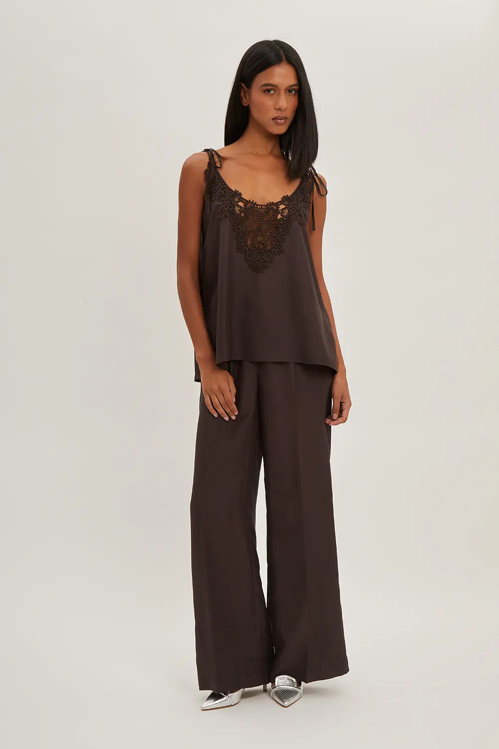 P.A.R.O.S.H. BLUSA CON PIZZO Trasporto libero internazionale