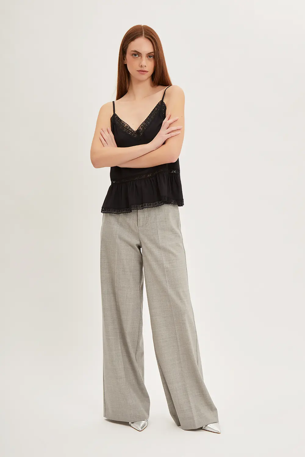 P.A.R.O.S.H. TOP CON PIZZO Black Friday Prezzi