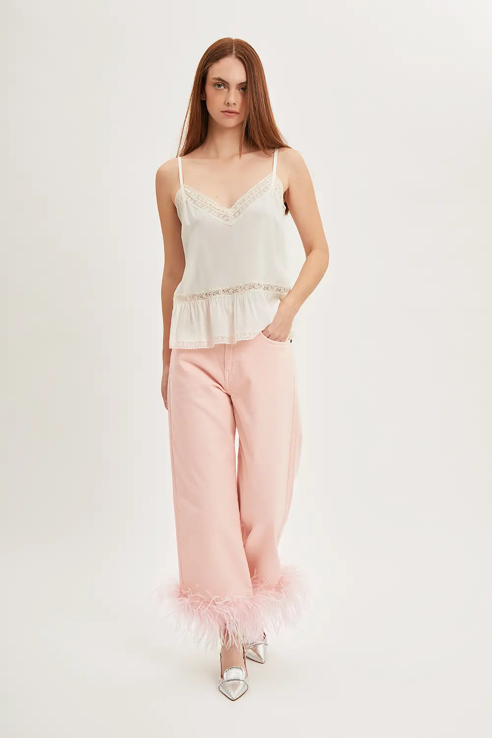 P.A.R.O.S.H. TOP CON PIZZO In vendita