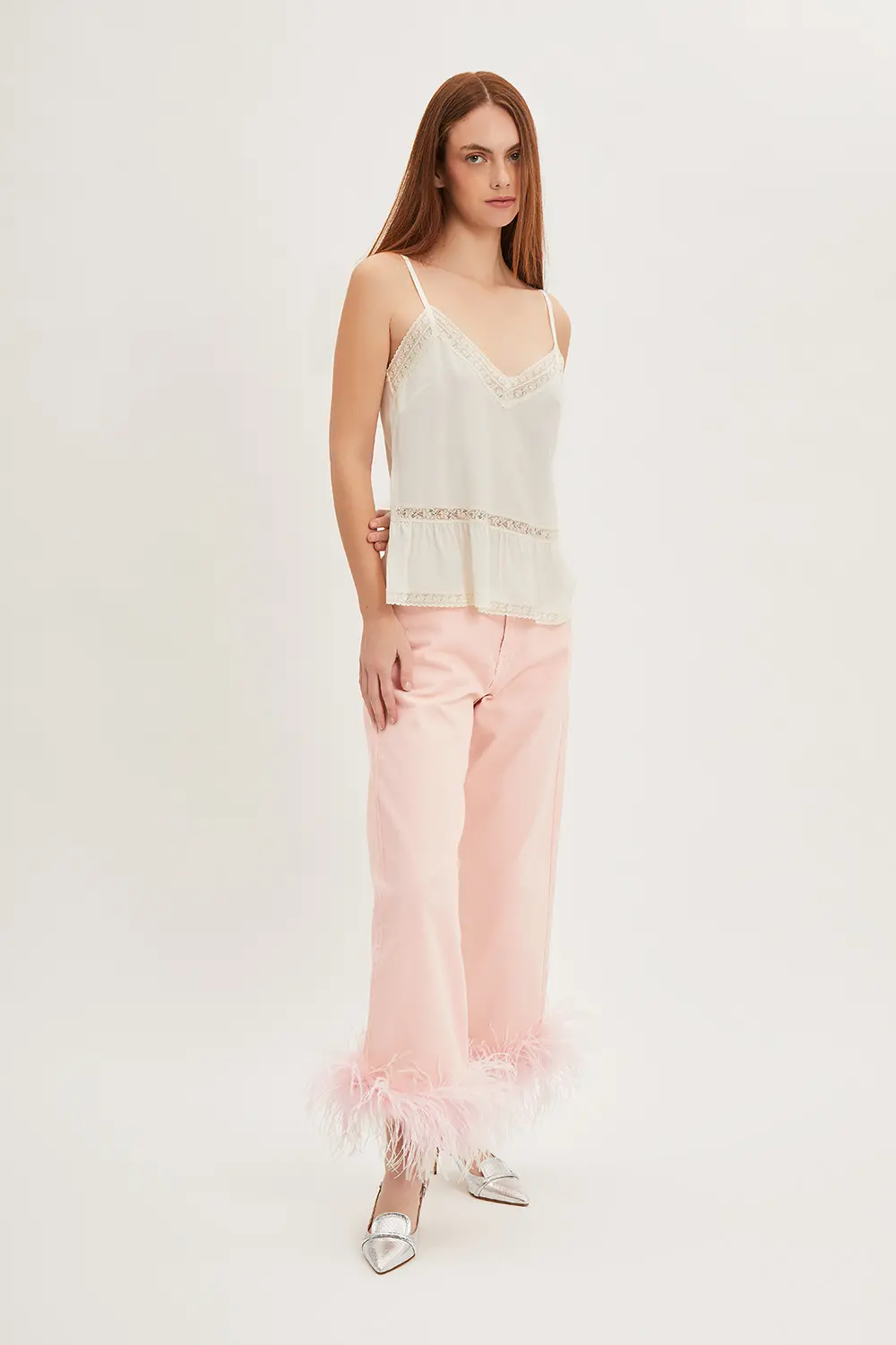 P.A.R.O.S.H. TOP CON PIZZO In vendita