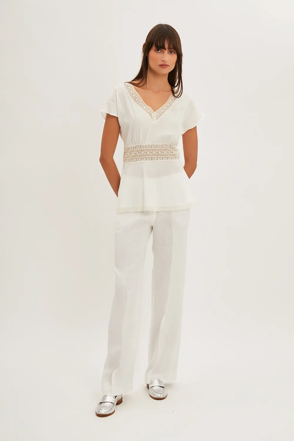 P.A.R.O.S.H. BLUSA CON PIZZO 50% di sconto per tempo limitato
