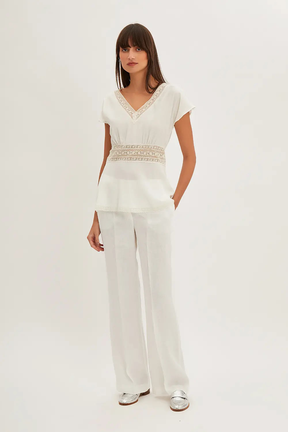 P.A.R.O.S.H. BLUSA CON PIZZO 50% di sconto per tempo limitato