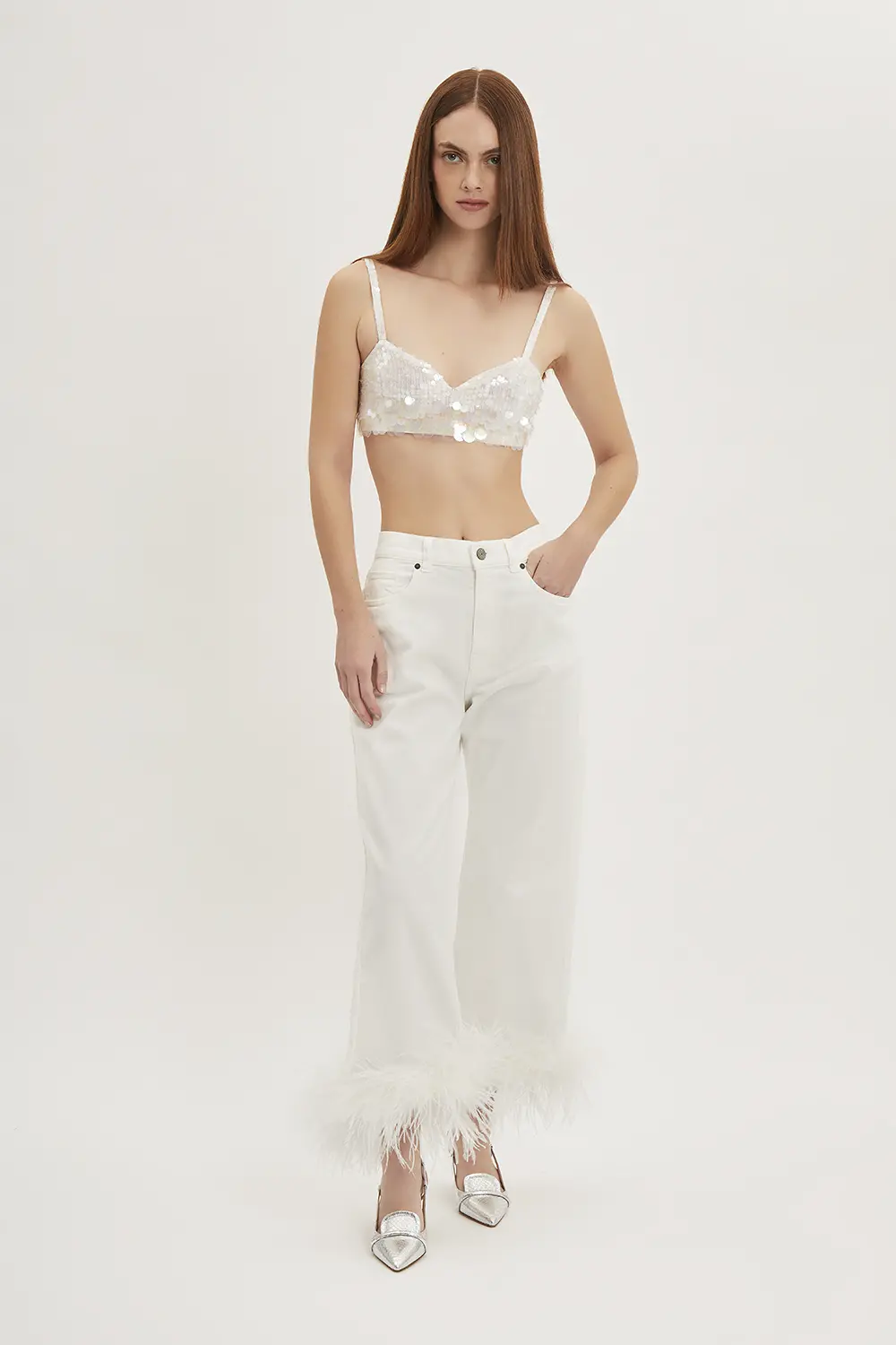 P.A.R.O.S.H. BUSTIER PAILLETTES DEGRADE Pezzi Unici