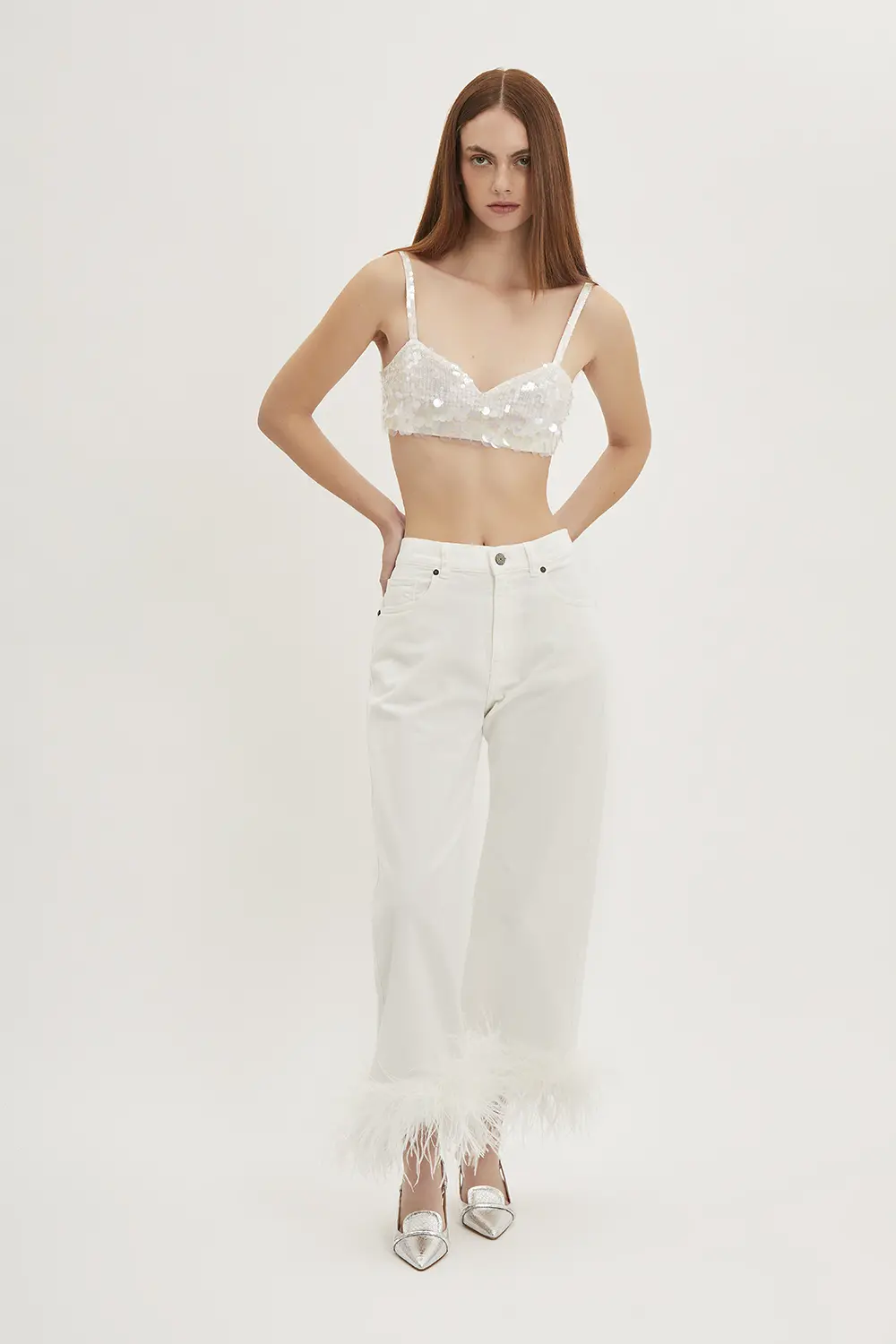 P.A.R.O.S.H. BUSTIER PAILLETTES DEGRADE Pezzi Unici
