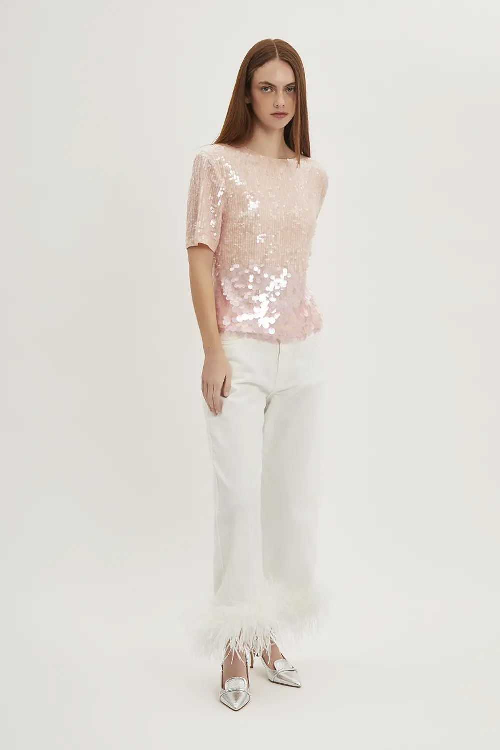 P.A.R.O.S.H. BLUSA PAILLETTES DEGRADE Soddisfazione Garantita