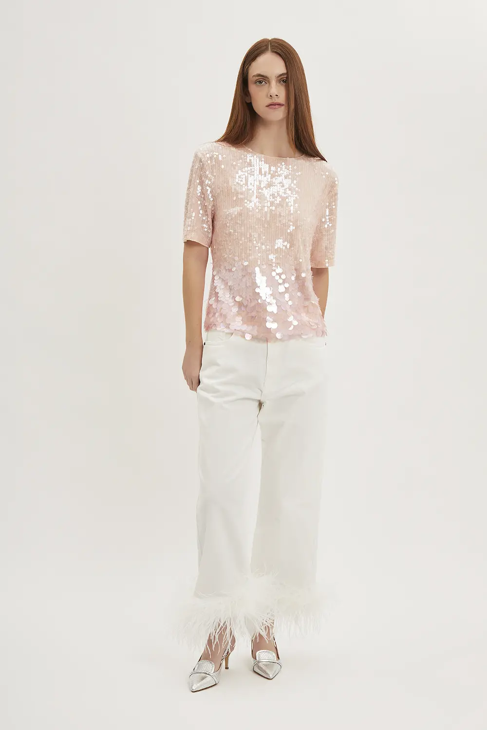 P.A.R.O.S.H. BLUSA PAILLETTES DEGRADE Soddisfazione Garantita