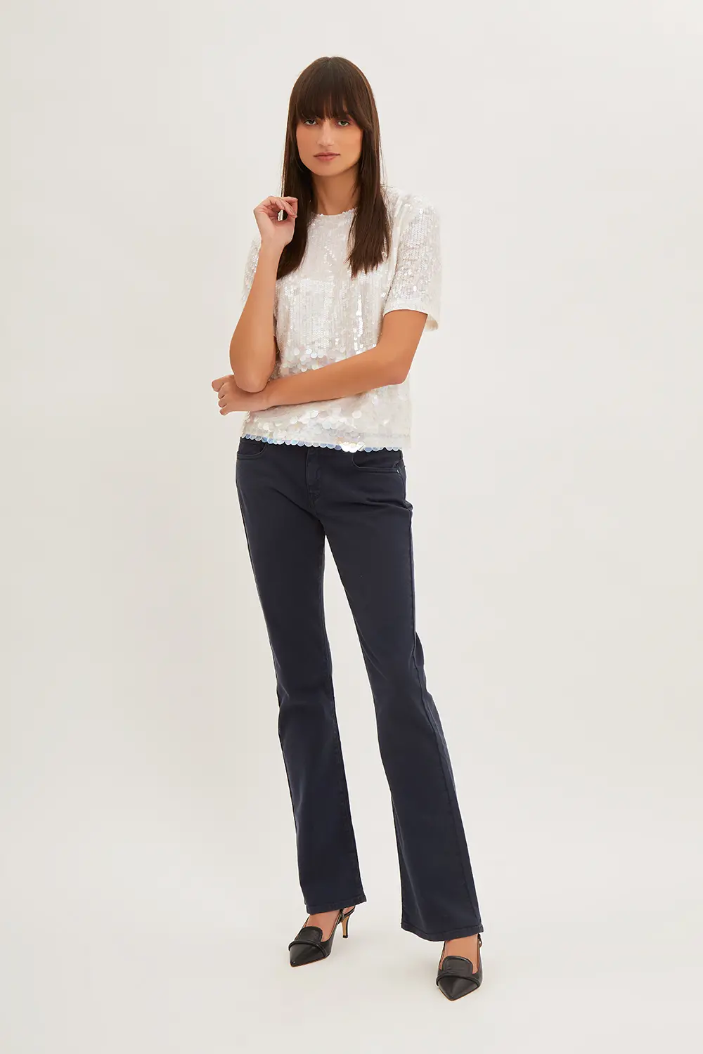 P.A.R.O.S.H. BLUSA PAILLETTES DEGRADE Negozi Online