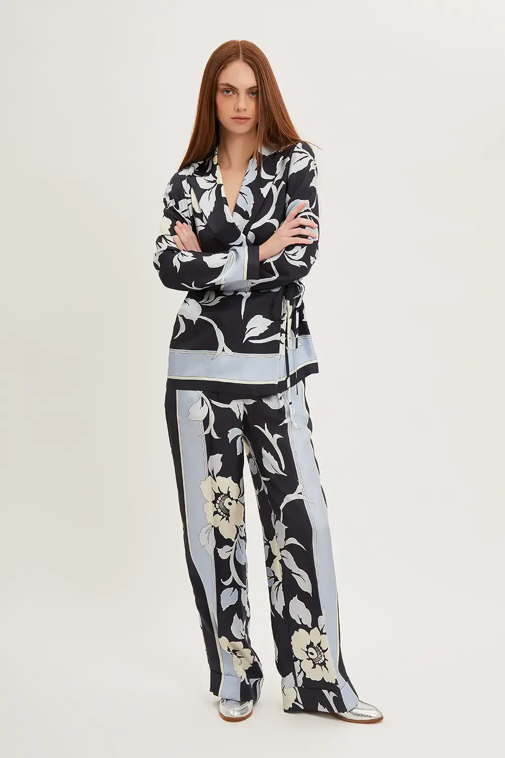 P.A.R.O.S.H. PANTALONE STAMPA FIORI Negozio online di fabbrica