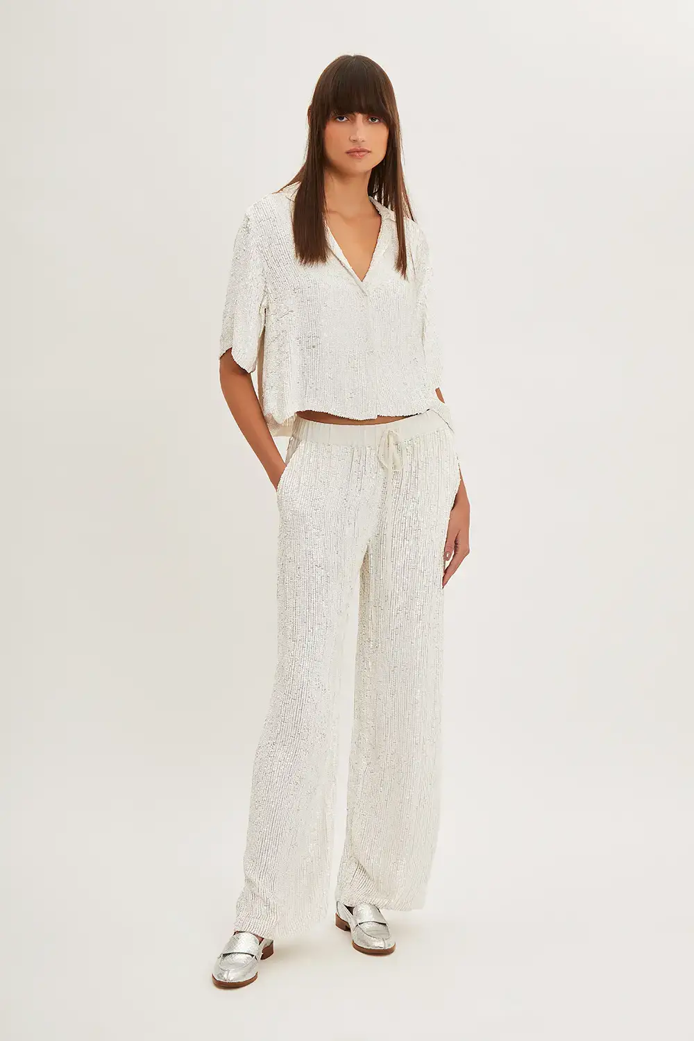 P.A.R.O.S.H. PANTALONI FULL PAILLETTES Offerta San Valentino