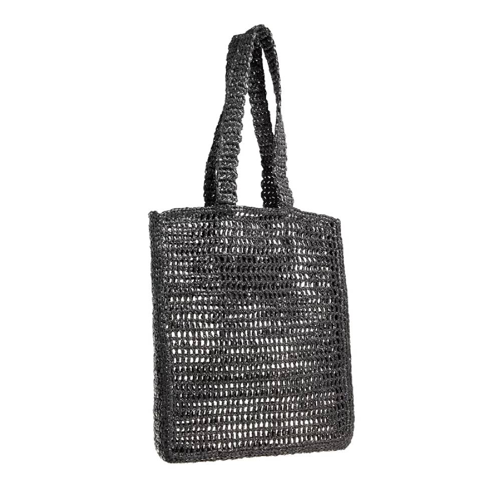 MAX MARA WEEKEND BORSA SHOPPER SALOON IN MACRAMÈ NERA 2415511195600006 SKU: 2415511195600006 Outlet