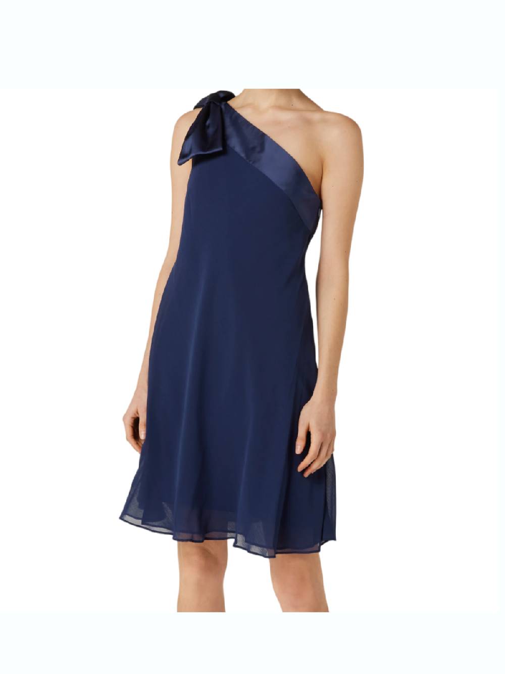 LAUREN RALPH LAUREN ABITO MONOSPALLA CON FIOCCO BLU 253937401002 SKU: 253937401002 Vendita