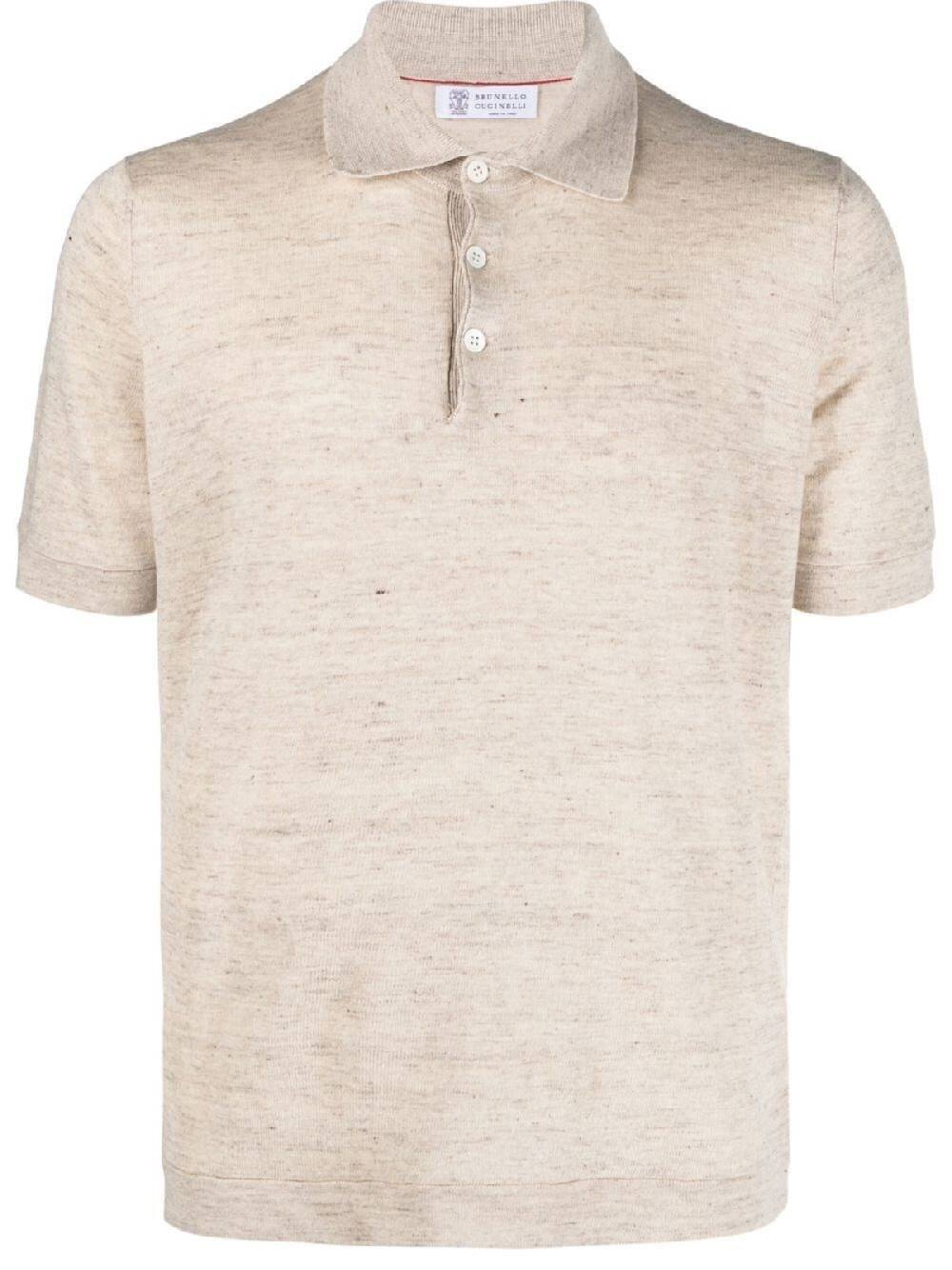 BRUNELLO CUCINELLI POLO IN MAGLIA DI LINO E COTONE M2L00315C2944 SKU: M2L00315C2944 Convenienza