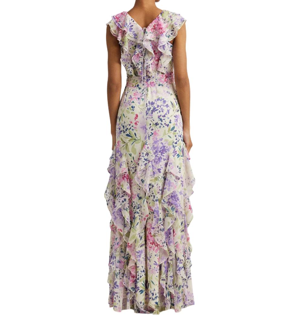 LAUREN RALPH LAUREN ABITO A FIORI IN GEORGETTE 253933485001 SKU: 253933485001 In Saldo