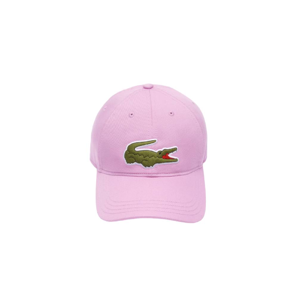 LACOSTE BERRETTO UNISEX IN TWILL DI COTONE BIOLOGICO REGOLABILE LACOSTE ROSA RK9871IXV SKU: RK9871IXV