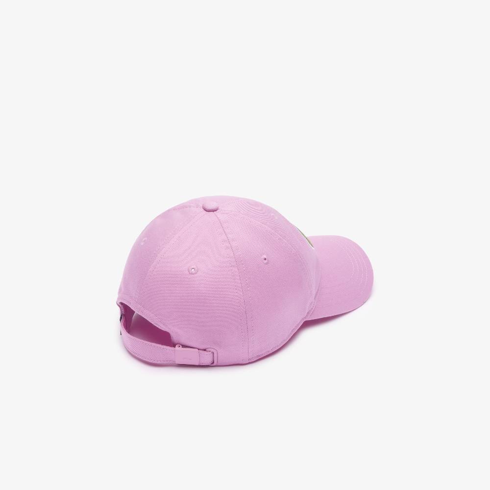 LACOSTE BERRETTO UNISEX IN TWILL DI COTONE BIOLOGICO REGOLABILE LACOSTE ROSA RK9871IXV SKU: RK9871IXV Online