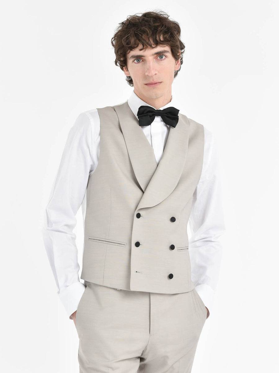 Paoloni Abito con gilet tela misto lana Saldi