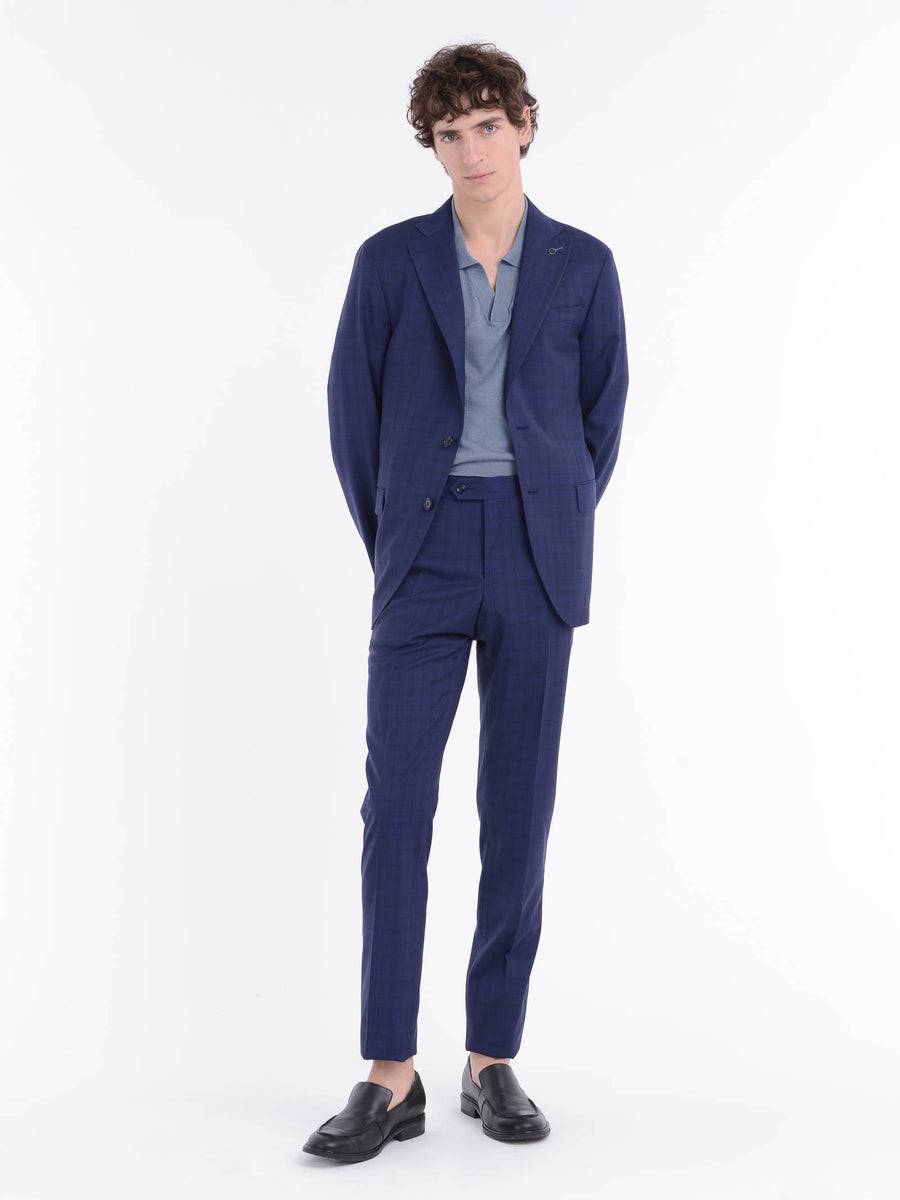 Paoloni Abito slim check lana 100`S Offerte