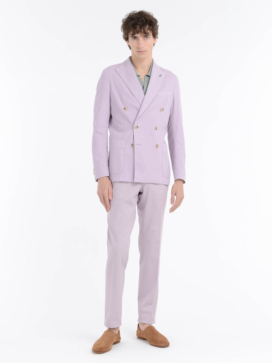 Paoloni Giacca doppiopetto misto cotone stretch Promozione Limitata