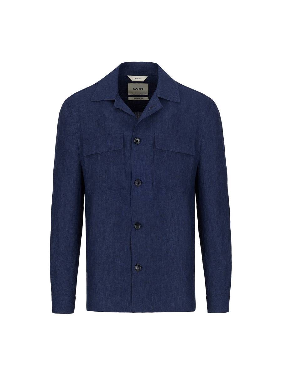 Paoloni Overshirt lino delavè