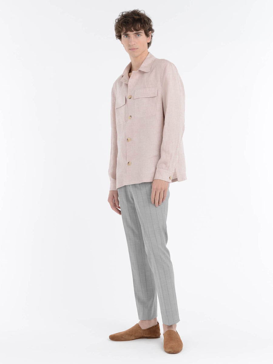 Paoloni Overshirt lino delavè Affare Del Giorno