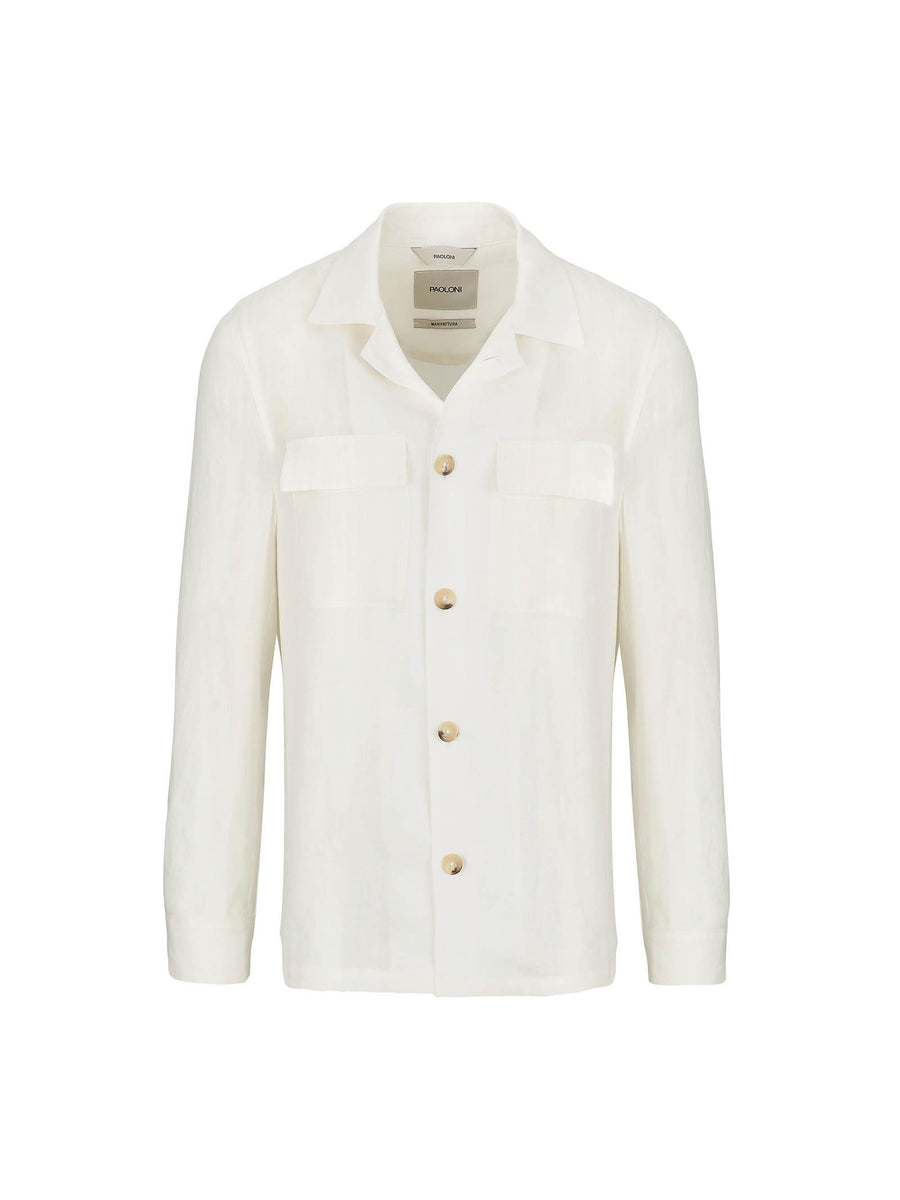 Paoloni Overshirt lino delavè