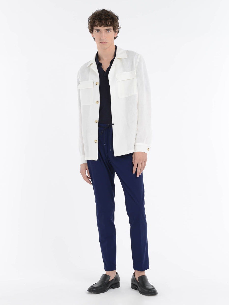 Paoloni Overshirt lino delavè Prezzo Ridotto