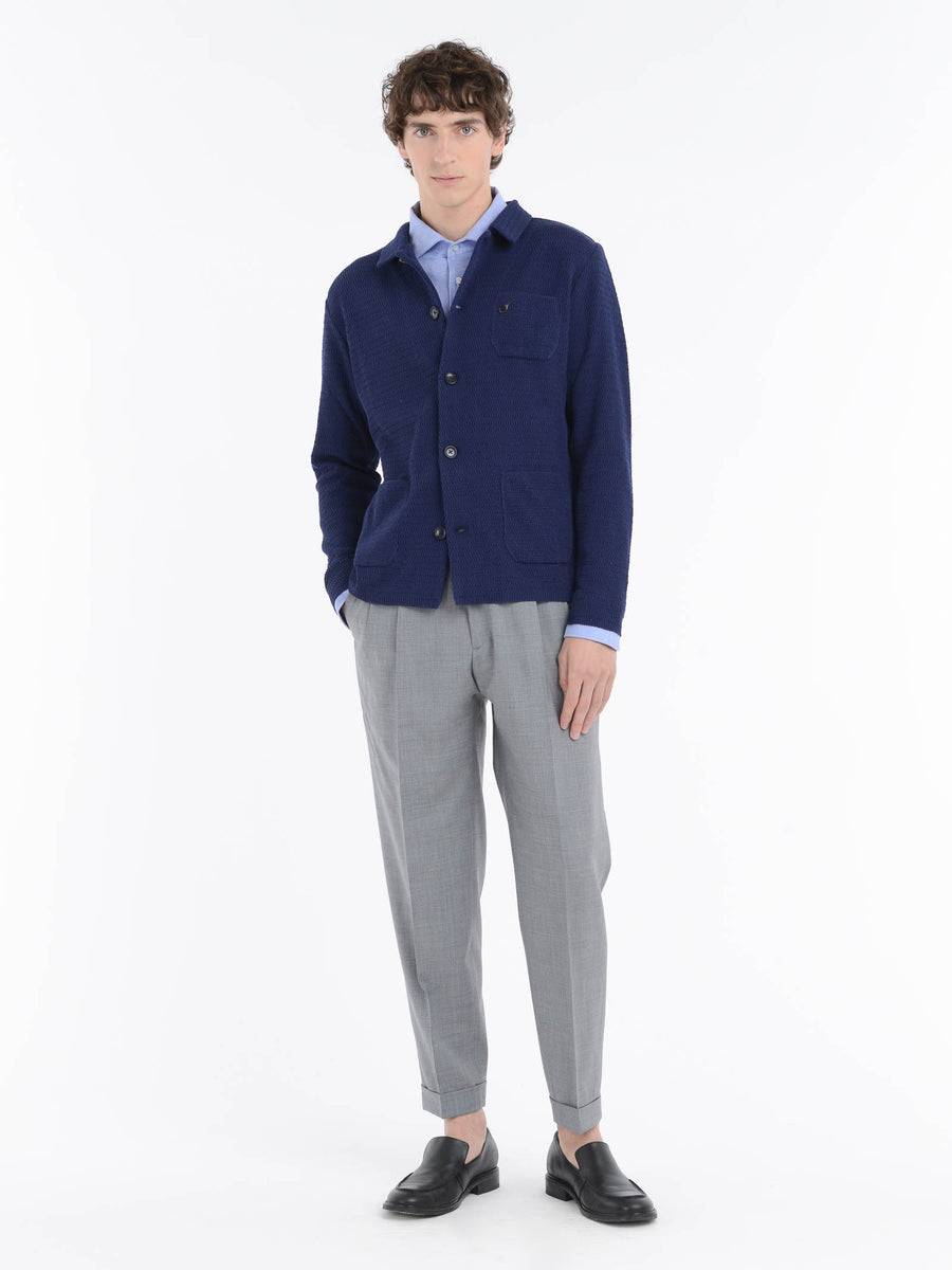 Paoloni Overshirt in maglia misto cotone Novità