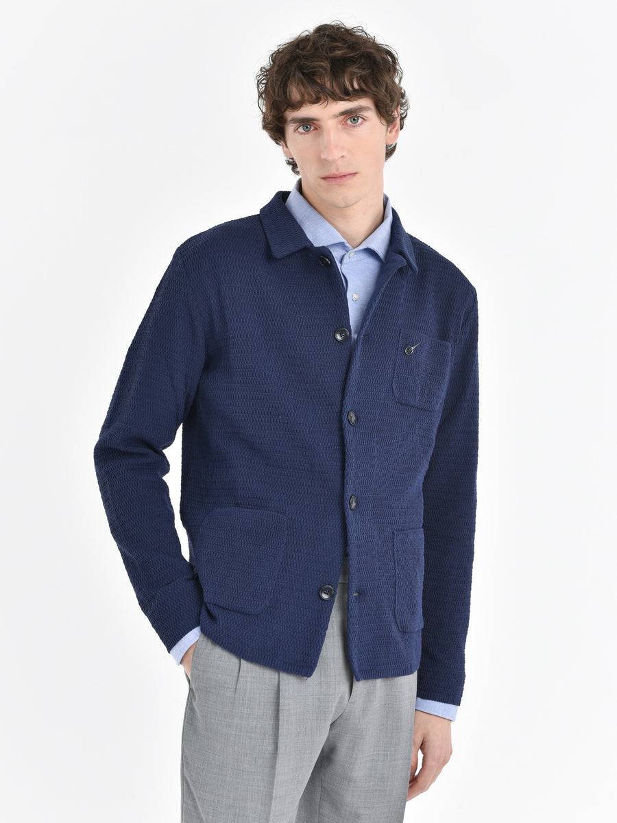 Paoloni Overshirt in maglia misto cotone Novità