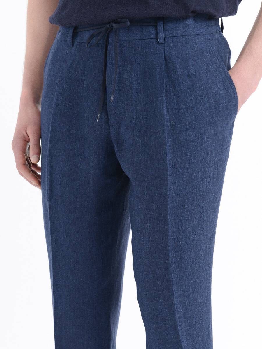 Paoloni Pantalone jogging lino delavè Offerta